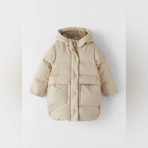 ZARA Press Stud Down Puffer Jacket XS Petite